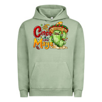 Pigment Oil Green Cinco de mayo with cactus Urban Hoodie - NancyCooperArtShop