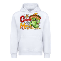 White Cinco de mayo with cactus Urban Hoodie - NancyCooperArtShop