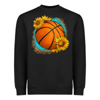 Black western basketball with sunflower Heavyweight Sweatshirt - HRA Design Shop