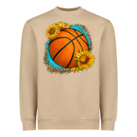 Mushroom western basketball with sunflower Heavyweight Sweatshirt - HRA Design Shop