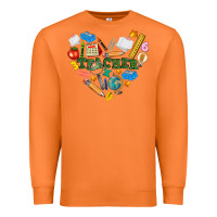 Carrot teacher heart Premium Sweatshirt - NancyCooperArtShop