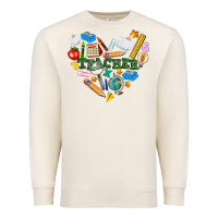 Sandshell teacher heart Premium Sweatshirt - NancyCooperArtShop