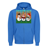 True Royal christmas snovman Zipper Hoodie - BarkalooDesign