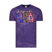 Cloud Purple god bless the usa Vintage Tee - RacoonDesign