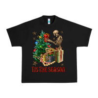 Black Skeleton tis the season Urban Heavy Tee - FaDigitalArtStudio