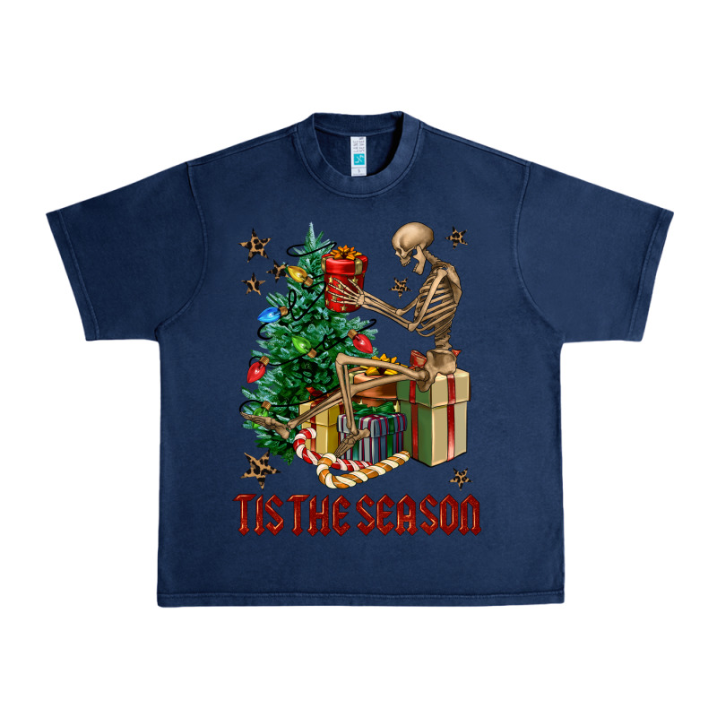 Skeleton Tis The Season Urban Heavy Tee by FaDigitalArtStudio | Teevron