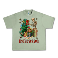 Oil Green Skeleton tis the season Urban Heavy Tee - FaDigitalArtStudio