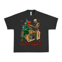 Pigment Black Skeleton tis the season Urban Heavy Tee - FaDigitalArtStudio