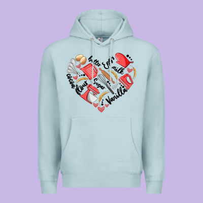 Bake Tools Heart Premium Hoodie Designed By Artiststas