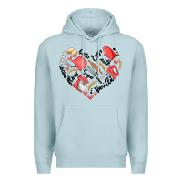 Blue Mist bake tools heart Premium Hoodie - Artiststas