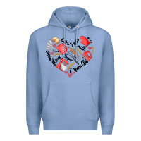 Colony Blue bake tools heart Premium Hoodie - Artiststas