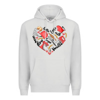 Dove Grey bake tools heart Premium Hoodie - Artiststas