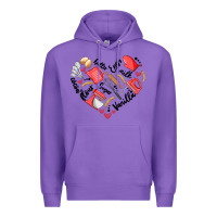Purple bake tools heart Premium Hoodie - Artiststas