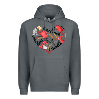 Rock bake tools heart Premium Hoodie - Artiststas