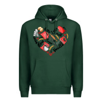 Sports Green bake tools heart Premium Hoodie - Artiststas