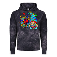 Cloud Black autism sunflower gnome Vintage Hoodie - Zillion Design Studio