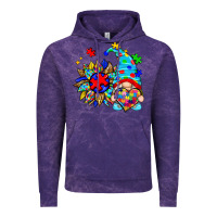 Cloud Purple autism sunflower gnome Vintage Hoodie - Zillion Design Studio