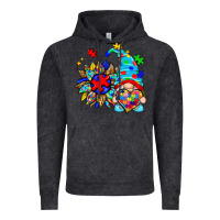 Vintage Black autism sunflower gnome Vintage Hoodie - Zillion Design Studio