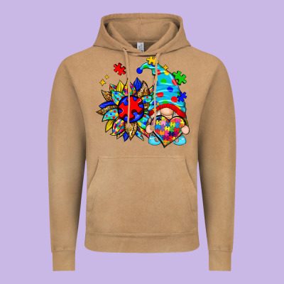 Autism Sunflower Gnome Vintage Hoodie Designed By Zillion Design Studio