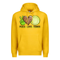 Lemon peace love tennis Premium Hoodie - AdoDesignShop