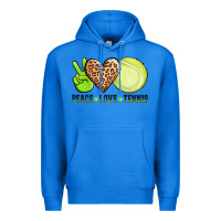 True Royal peace love tennis Premium Hoodie - AdoDesignShop