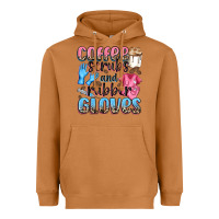 Meerkat coffee scrubs and rubber gloves Heavyweight Hoodie - NancyCooperArtShop