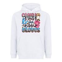 White coffee scrubs and rubber gloves Heavyweight Hoodie - NancyCooperArtShop
