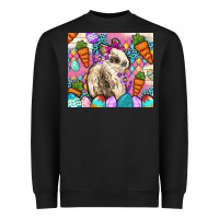 Black Easter Bunny tumbler Easter Day Heavyweight Sweatshirt - Neo Western