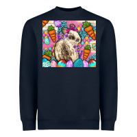 Navy Easter Bunny tumbler Easter Day Heavyweight Sweatshirt - Neo Western