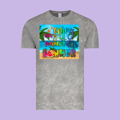 Enjoy Every Moment Of Summer Vintage Tee Designed By Hra Design Shop