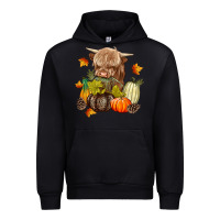 Foreset Green Heifer with Pumpkins Urban Hoodie - texasbilliewilder