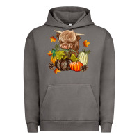 Pigment Tornado Heifer with Pumpkins Urban Hoodie - texasbilliewilder