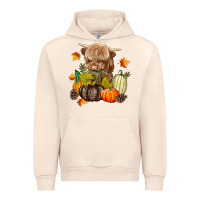 Sandshell Heifer with Pumpkins Urban Hoodie - texasbilliewilder