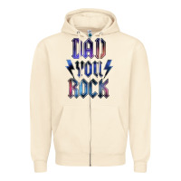 Sandshell Dad You Rock Zipper Hoodie - LillyAllenDesigns