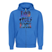 True Royal Dad You Rock Zipper Hoodie - LillyAllenDesigns