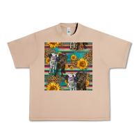 Burro two cute heifers seamless pattern Urban Heavy Tee - HRA Design Shop