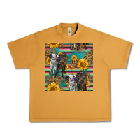 Peanut Butter two cute heifers seamless pattern Urban Heavy Tee - HRA Design Shop