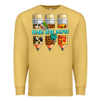 Antique Gold teach love inspire Premium Sweatshirt - NancyCooperArtShop
