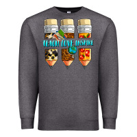 Charcoal Heather teach love inspire Premium Sweatshirt - NancyCooperArtShop