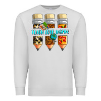 Dove Grey teach love inspire Premium Sweatshirt - NancyCooperArtShop
