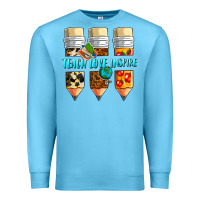 Ocean Blue teach love inspire Premium Sweatshirt - NancyCooperArtShop
