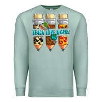 Seafoam teach love inspire Premium Sweatshirt - NancyCooperArtShop