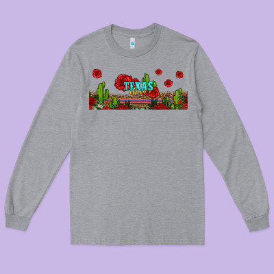 Texas Chica Long Sleeve Tee Designed By Jasminsmagicworld