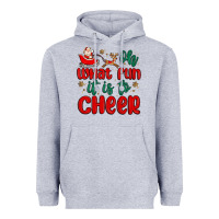Heather Grey oh what fun it is to cheer Heavyweight Hoodie - MaliasSmallBusiness