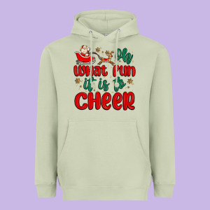 Oh What Fun It Is To Cheer Heavyweight Hoodie Designed By Maliassmallbusiness