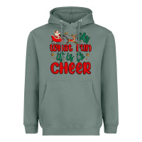 Sage oh what fun it is to cheer Heavyweight Hoodie - MaliasSmallBusiness