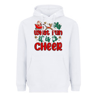 White oh what fun it is to cheer Heavyweight Hoodie - MaliasSmallBusiness