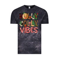 Cloud Black holly jolly vibes Vintage Tee - FaDigitalArtStudio