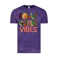 Cloud Purple holly jolly vibes Vintage Tee - FaDigitalArtStudio