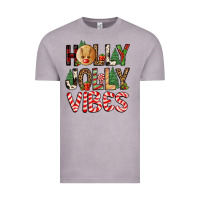 Vintage Zinc holly jolly vibes Vintage Tee - FaDigitalArtStudio